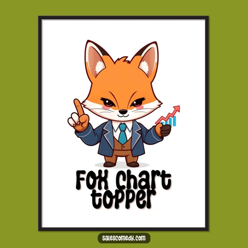 Funny Fox Business Digital Art - Motivational Decor for Investors