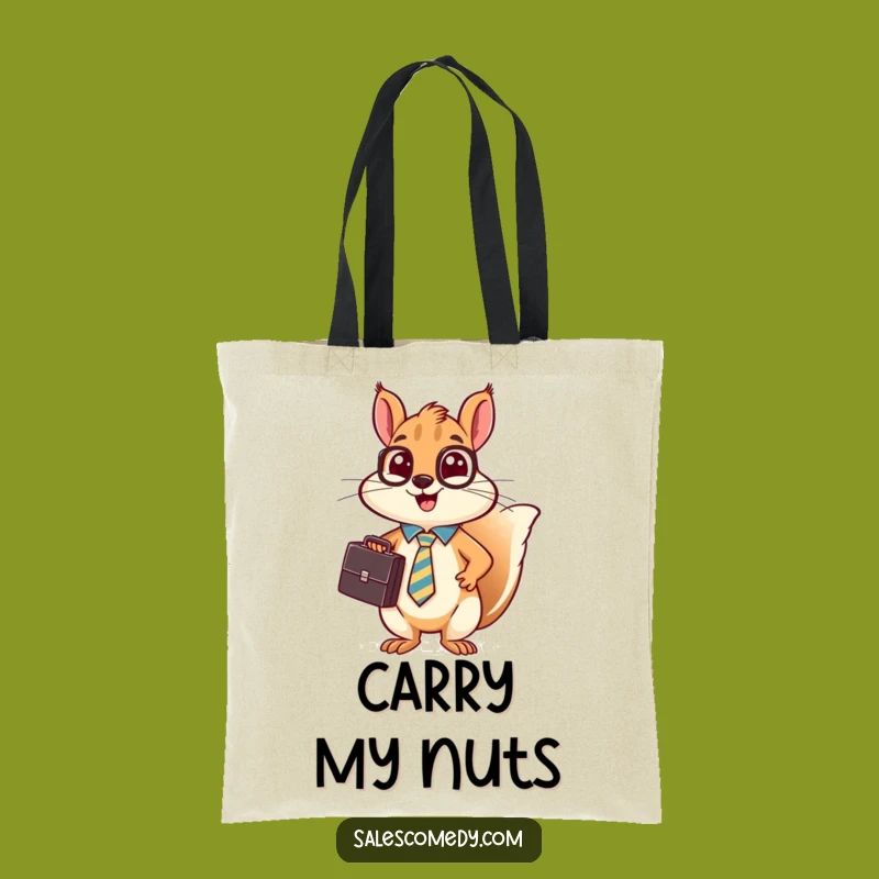 Funny Squirrel Briefcase Tote Bag - Practical Humor for Busy Bees